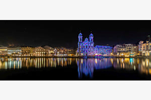 Die blaue Kirche von Luzern