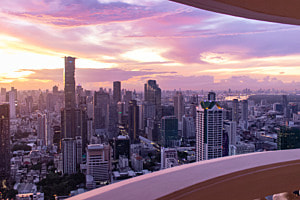 Sonnenaufgang in Bangkok