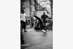 In action