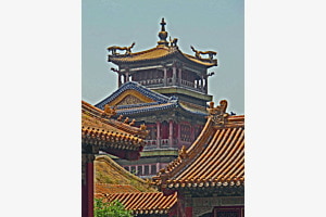 In der Verbotenen Stadt in Peking