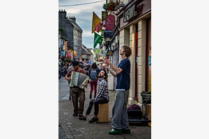 In the streets of Galway