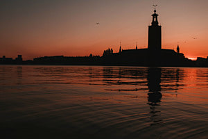 Rathaus im Sonnenuntergang Rathaus im Sonnenuntergang