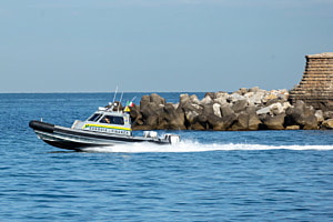 Boot im Mittelmeer