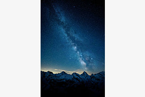 Milchstrasse über Berner Alpen Milchstrasse über Berner Alpen