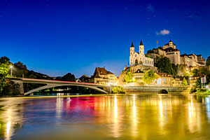 Aarburg by Night