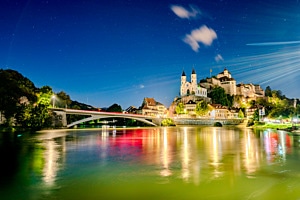 Aarburg by night