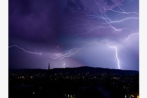Gewitterwolken über Zürich