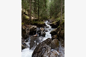 In der Mitte fliess ein Fluss