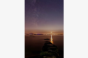 Nacht auf dem Genfersee