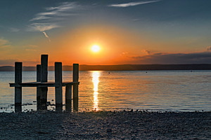 See bei Sonnenuntergang