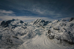Sirius over Gornerglacier