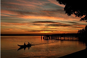 Sonnenuntergang am Ammersee