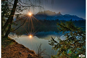 Sonnenuntergang mit Stockhorn