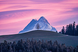 Sonnenuntergang im Emmental