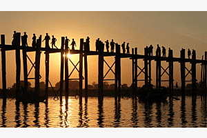 Sunset at U Bein bridge