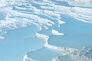 Travertine terrace formations