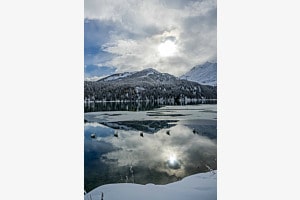 Spiegelung der Sonne