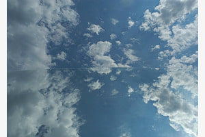 Wolkenspiegelung