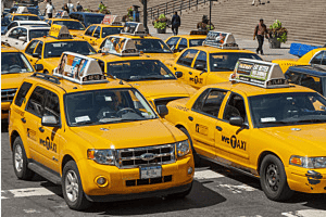 Yellow-Cab Taxi in New York