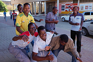 Spontane Soweto-Strassenparty