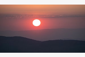 Sonnenuntergang auf dem Wachthubel
