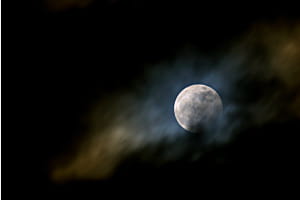 Cloudy Moon