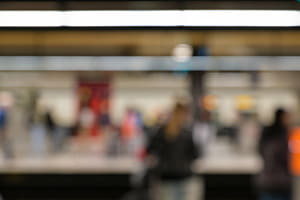 Waiting for the train