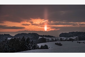 Sonnenuntergang über Oberrinderbach
