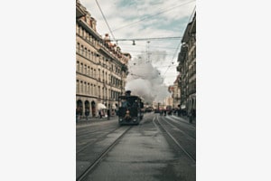 Dampftram Bern zur Weihnachtszeit