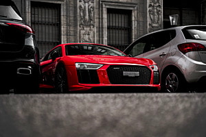 Red Audi r8