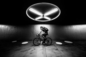 bike crossing Bahnhof Basel
