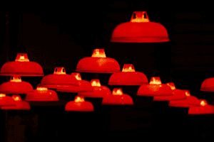 Rote Lampen