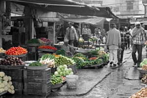 Gemüsemarkt in Indien