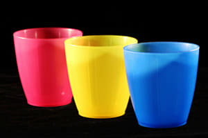 Bunte Becher