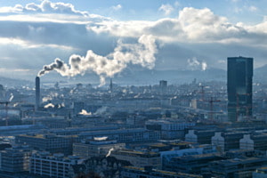 Nebel über Zürich