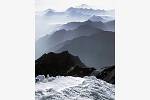 Monte Rosa, Blick nach Süden