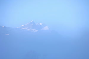 Über den Hochnebel Garzen, Wildgärst und Wandelhorn