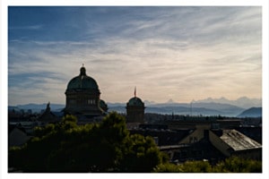 Bundeshaus und Berge...
