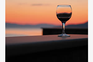 Glass in the evening Glass in the evening