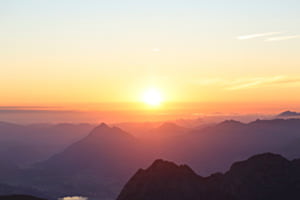 Sonnenaufgang vom Brienzerrothorn aus