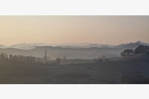Stiller Morgen im Piemont 