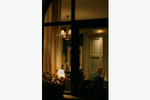 Through glass