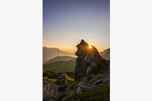 Goldiger Bergmoment