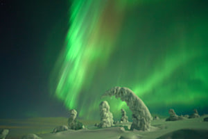 Nordlichter in Luosto