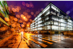 Transparentes Swiss RE Gebäude