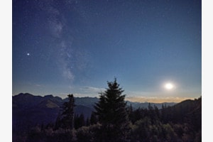 Nachthimmel im Gantrisch