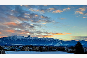 Stockhorn im Abendrot