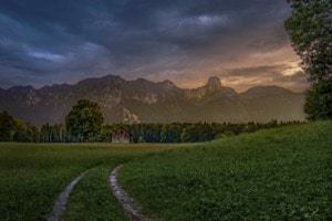 Stockhorn in der Dämmerung