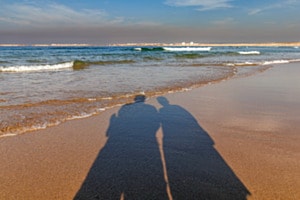 Touristen am Strand Touristen am Strand