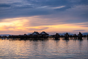 Sonnenaufgang auf Mabul, Borneo Sonnenaufgang auf Mabul, Borneo